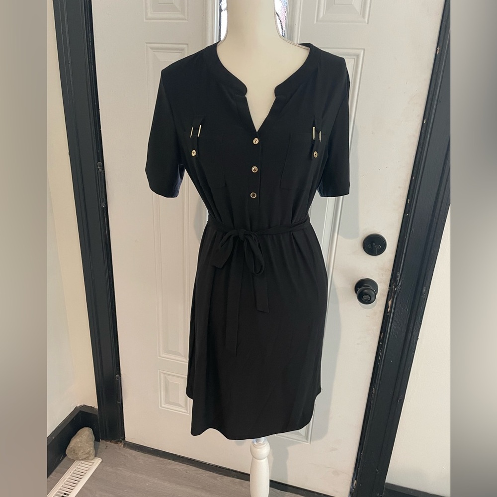 Black casual dress